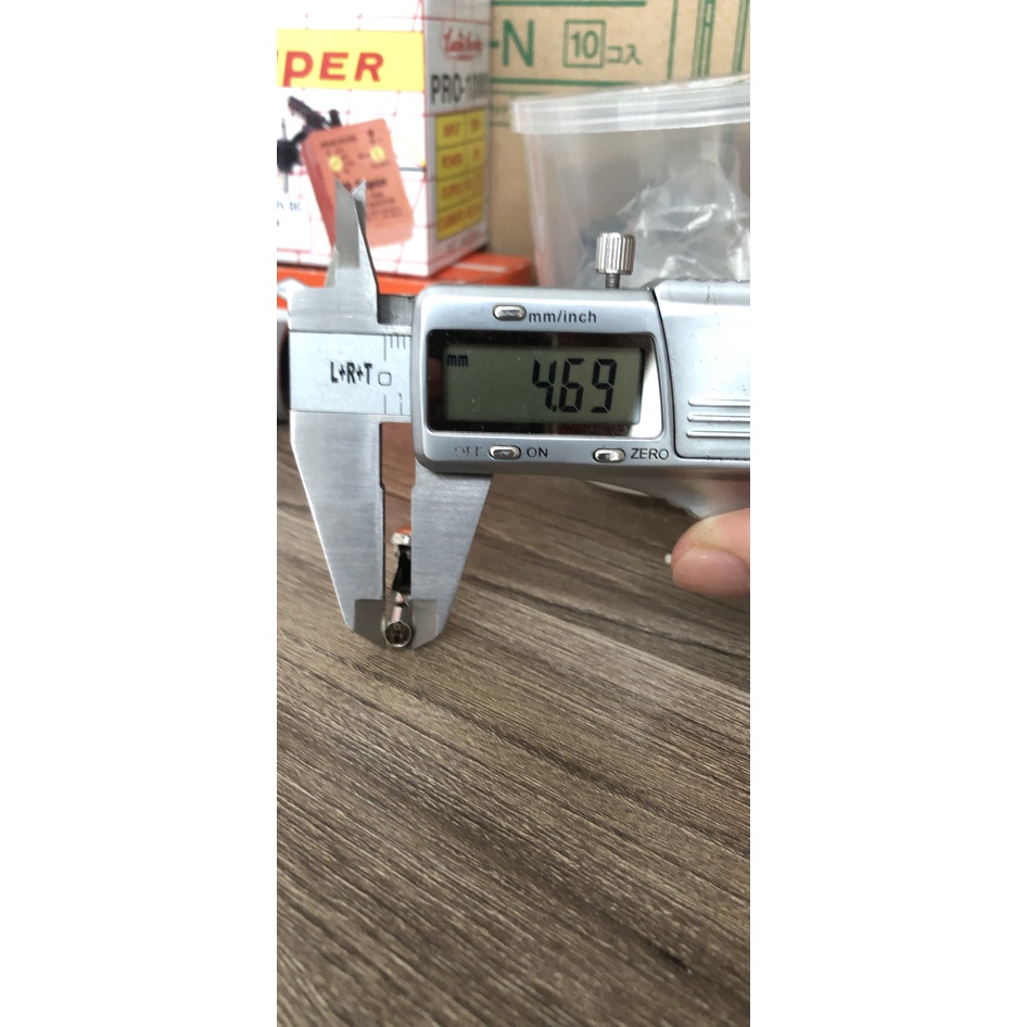 Kẹp cá sấu 50mm, mở rộng tối đa 10mm, lỗ 4.69mm