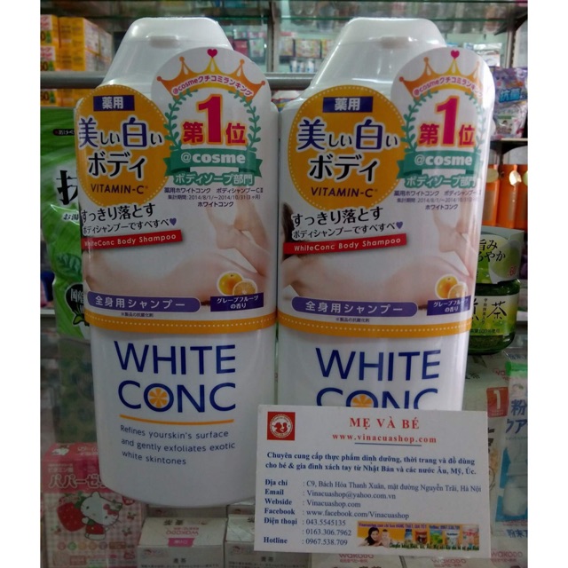 Sữa tắm trắng da White Conc 360ml