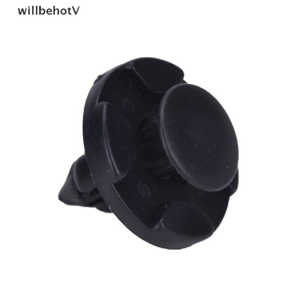 Set 50 Đinh Tán Nhựa 8mm Màu Đen Chuyên Dụng Cho Xe Hơi Fender