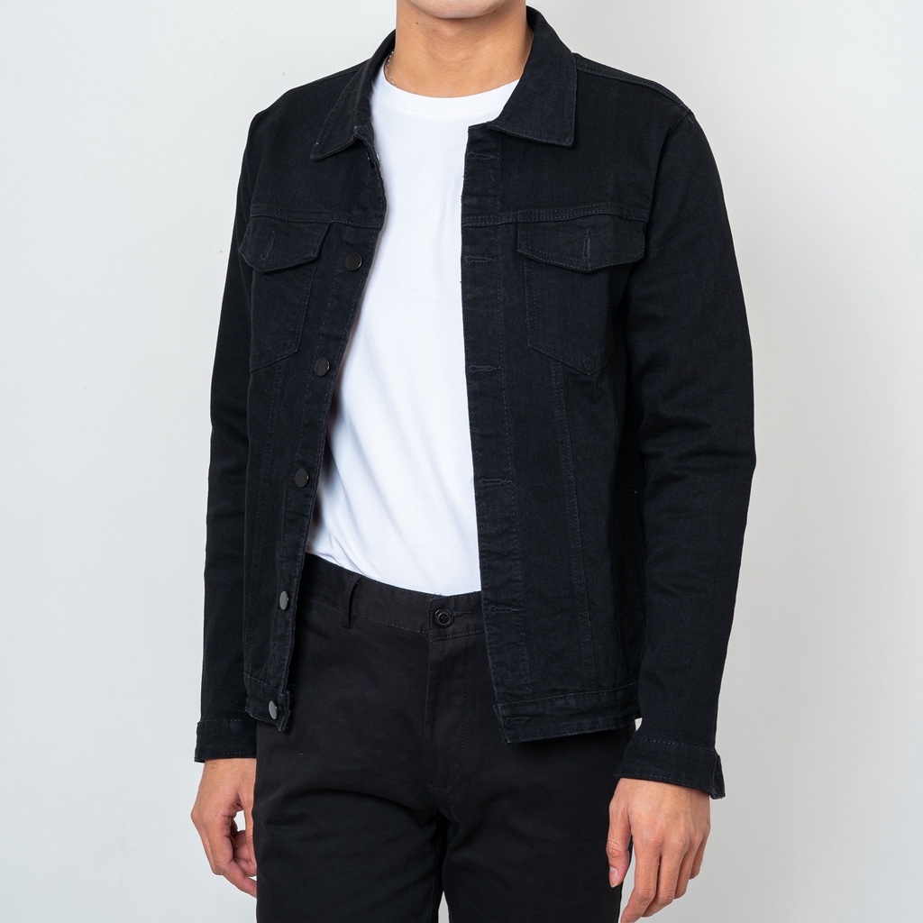Áo Khoác Jean Nam Đen KENTA AKJ0011