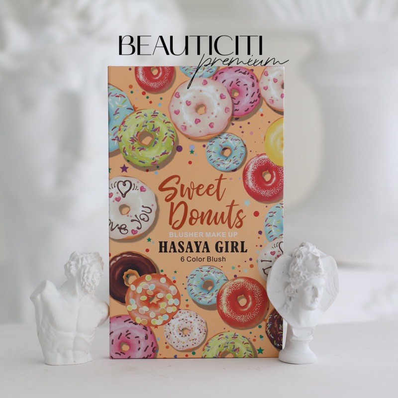 BẢNG PHẤN MÁ HỒNG LÌ THÁI SWEET DONUS HASAYA GIRL 6 Ô | BigBuy360 - bigbuy360.vn