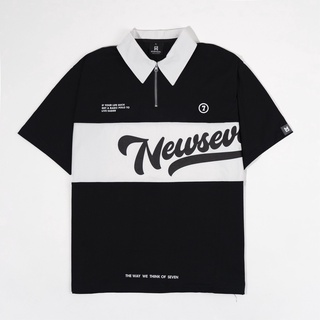 Áo Polo N7 NEWSEVEN Nam Nữ,Áo polo tay lỡ nam nữ form rộng.