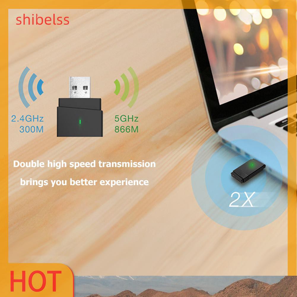 Usb Wifi Không Dây 2.4ghz / 5.8ghz 1300mbps | BigBuy360 - bigbuy360.vn