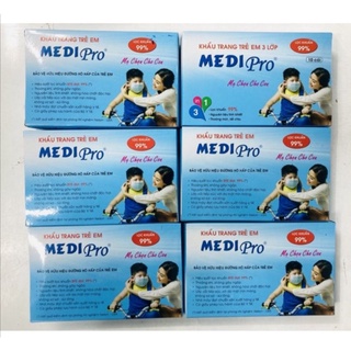 Khẩu trang y tế 3 lớp trẻ em Medi Pro