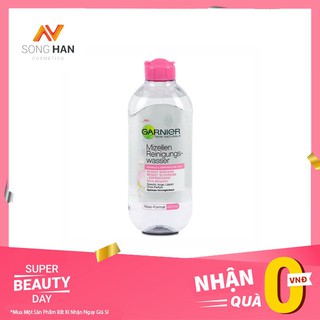 [Mỹ Phẩm] Nước Tẩy Trang Garnier Hồng SH7D11 Dành Cho Da Nhạy Cảm,Thường,Da Khô Dung Tích 400ml Xuất Xứ Pháp- Cao Cấp