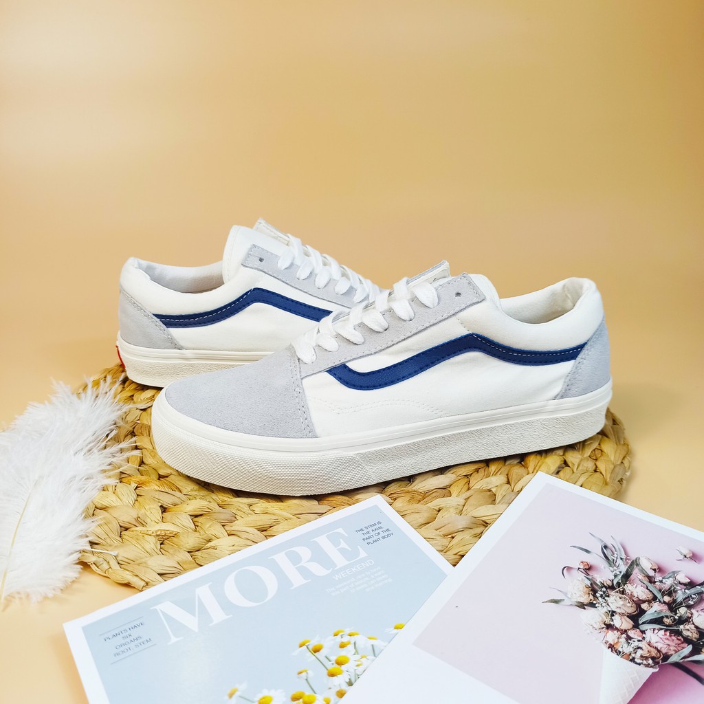 Giày thể thao vault old skool nam nữ giá rẻ, Sneaker classic style 36 đế bằng đi học đi làm