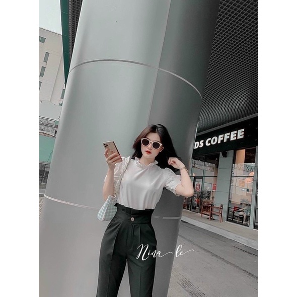 Sét Cổ Bèo Quần Baggy Tây (Bigsize 55kg Đến 100kg (M/L/XL/XXL)