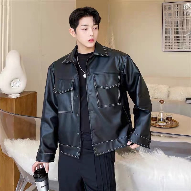 ÁO KHOÁC DA DÁNG LỬNG CHO NAM |TAHISHOP|