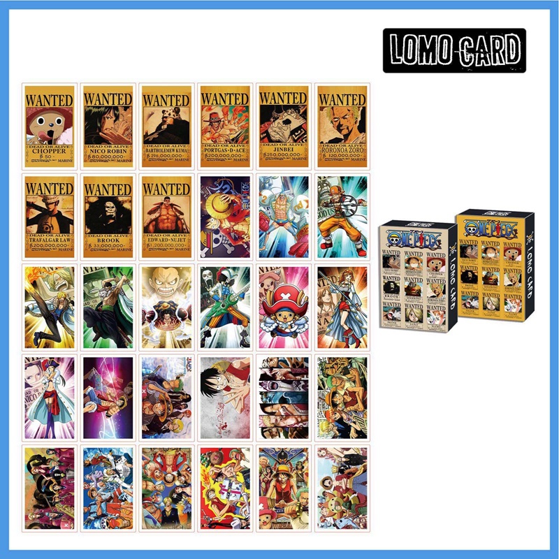 Set 30 Thẻ Hình Lomo Nhân Vật Anime Demon Slayer Tokyo Revengers SPY×FAMILY Genshin Trong Phim One Piece