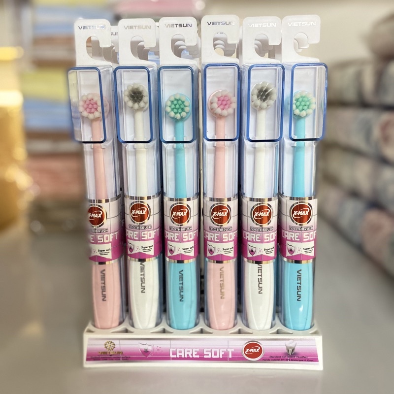 Bàn chải đánh răng mã C1642A học sinh và người lớn CARE SORF Cao Cấp Siêu Mềm Vietsun