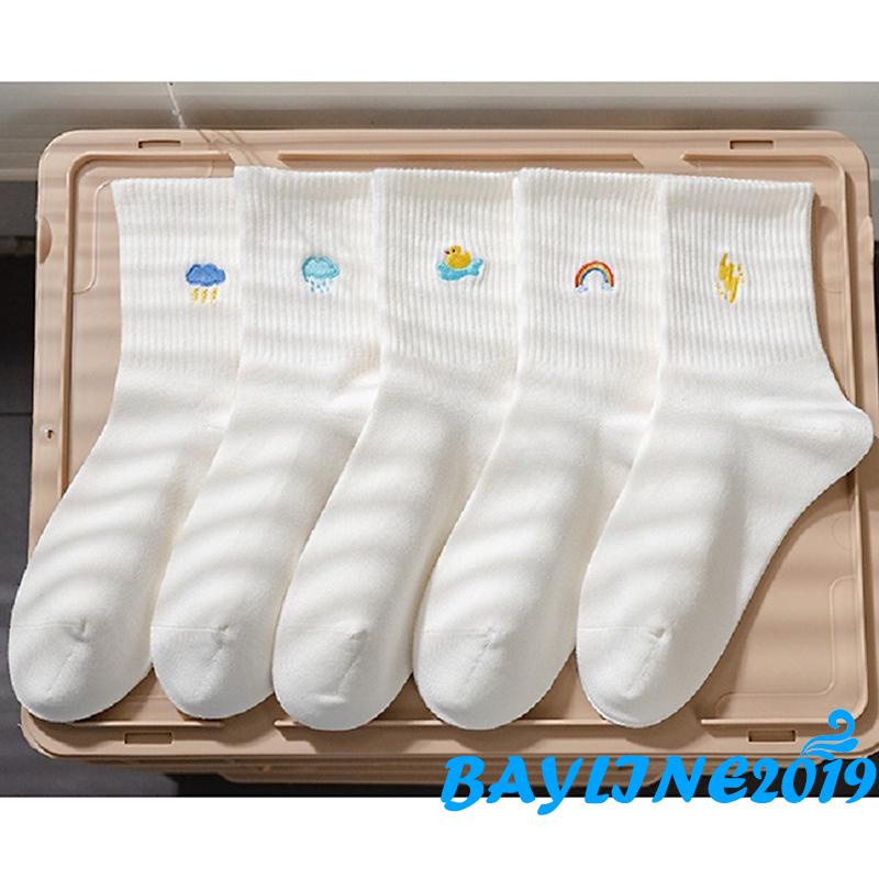 Vớ nữ dệt kim cổ cao in hình hoạt hình dễ thương