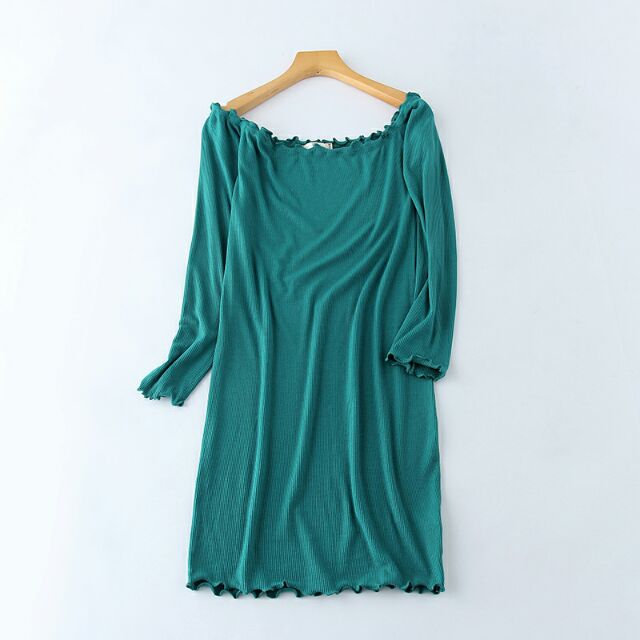 ĐẦM BODY NGANG VAI THUN GÂN