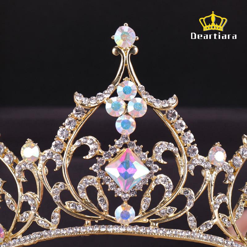 Colorful Diamond-studded Tiara for The Bride