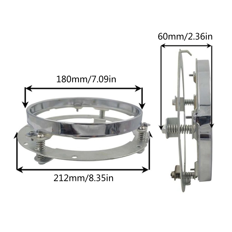 Khung Gắn Đèn Pha LED Hình Tròn 7 Inch Chuyên Dụng Cho Xe Hơi Jeepwangler