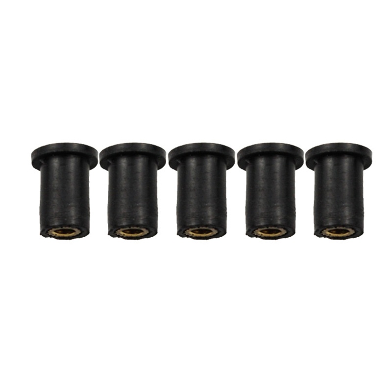 Bộ 10 Ốc Vít Cao Su M4 M5 M6 Cho Kính Chắn Gió Xe Máy