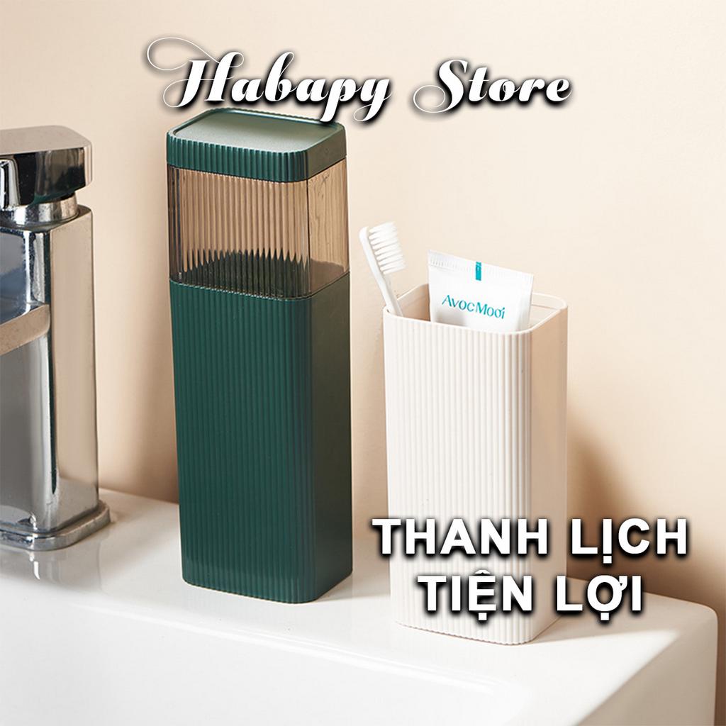 Hộp đựng kem bàn chải, hộp đựng kem đánh răng kết hợp cốc đánh răng du lịch