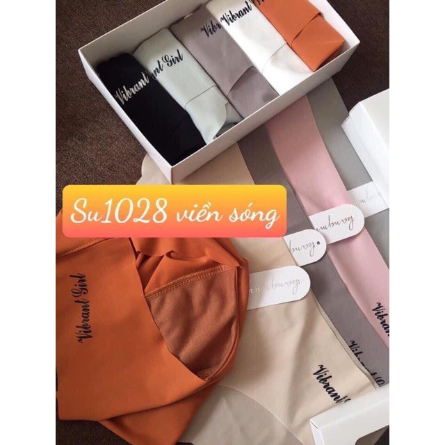 Quần Lót Nữ, Set 5 Quần Su Đúc Không Đường May VIBRANT GIRL Viền Gợn Sóng QL28