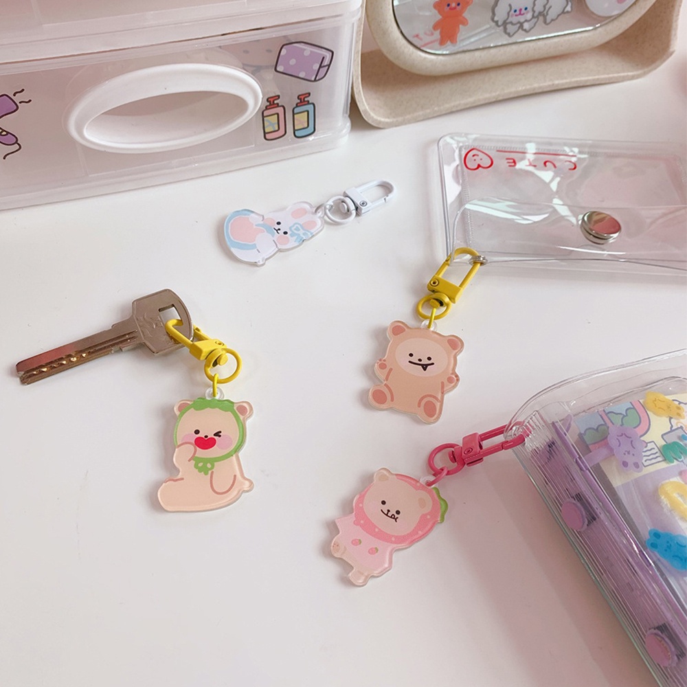 Móc Khóa Hình Động Vật Hoạt Hình Dễ Thương