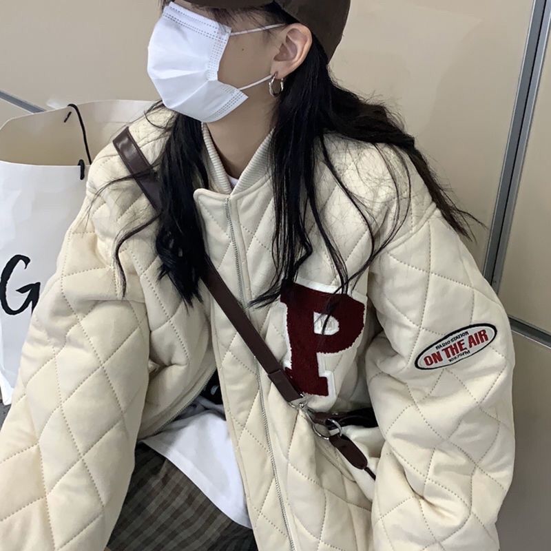 (Sẵn be XL.đen-XL -) Áo phao Bomber -(trần bông) phong cách Hàn quốc dành cho cả nam và nữ- kèm ảnh thật ở cuối