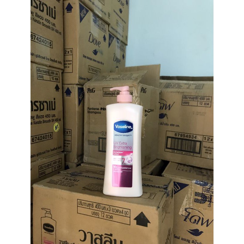 Kem dưỡng thể trắng da, chống nắng vaseline Thái lan 380ml