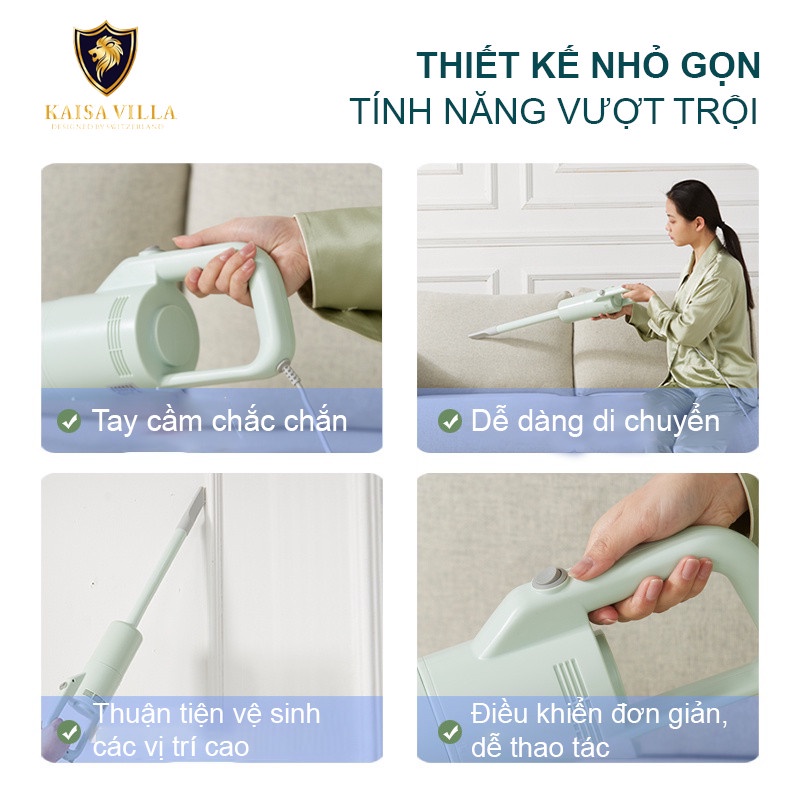 MÁY HÚT BỤI CẦM TAY GIA ĐÌNH - MÁY HÚT BỤI SÀN NHÀ, GIƯỜNG NỆM KAISA VILLA