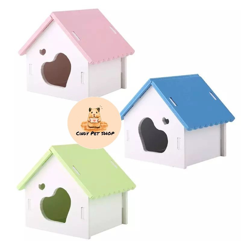 Nhà ngủ lắp ráp cửa tim cho Hamster