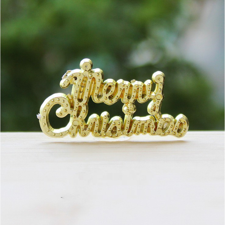 Mô hình chữ Merry Christmas nhỏ xinh cho các bạn làm tiểu cảnh, terrarium, DIY