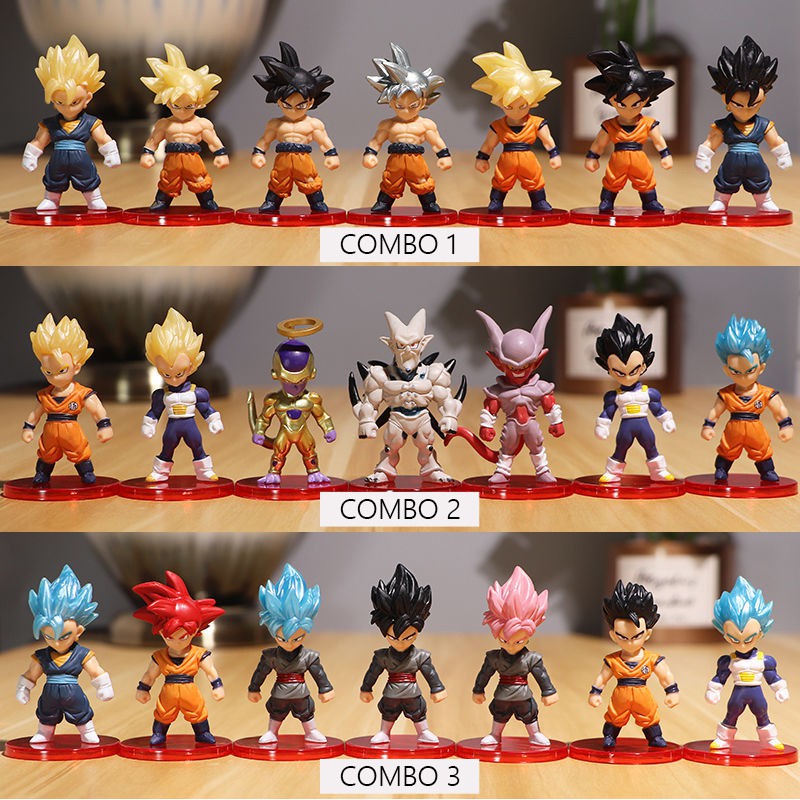 [SET 7 DRAGON BALL] MÔ HÌNH DRAGON BALL, 21 NHÂN VẬT CHIBI SIÊU NGẦU