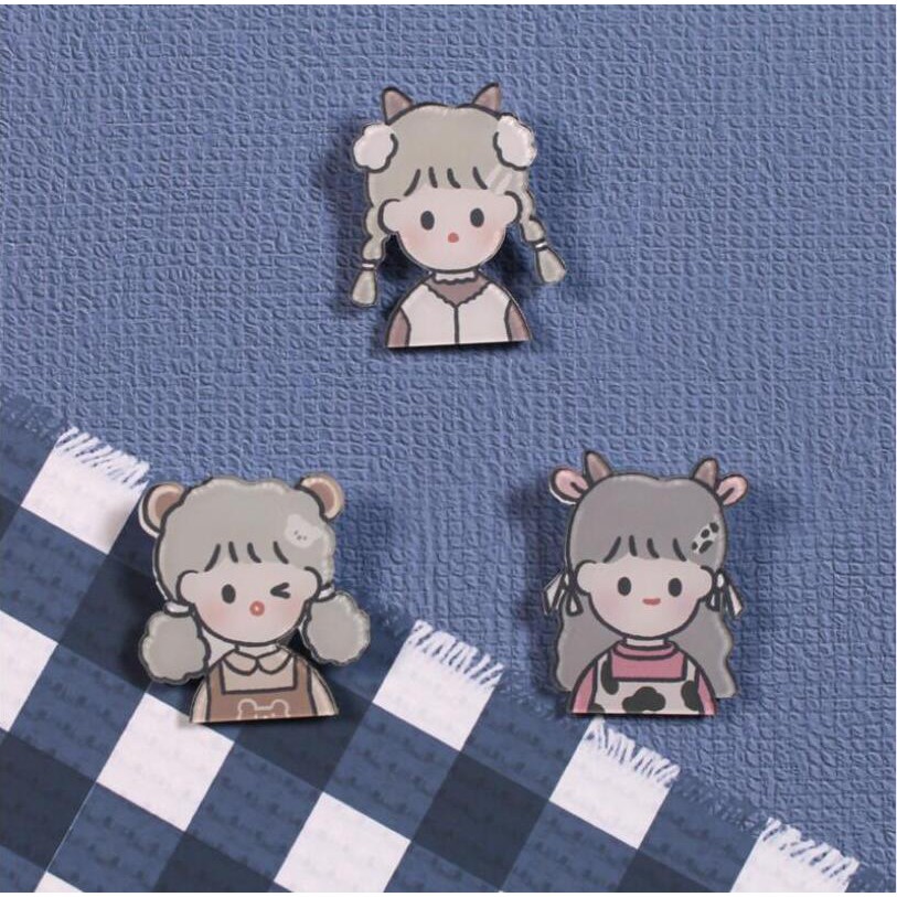 Ghim cài áo nhiều hình dạng tùy chọn đáng yêu xinh xắn