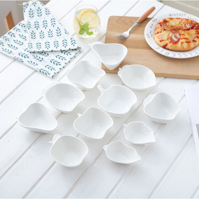 Bát ăn dặm gốm sứ kiểu nhật cho bé màu trắng BS06