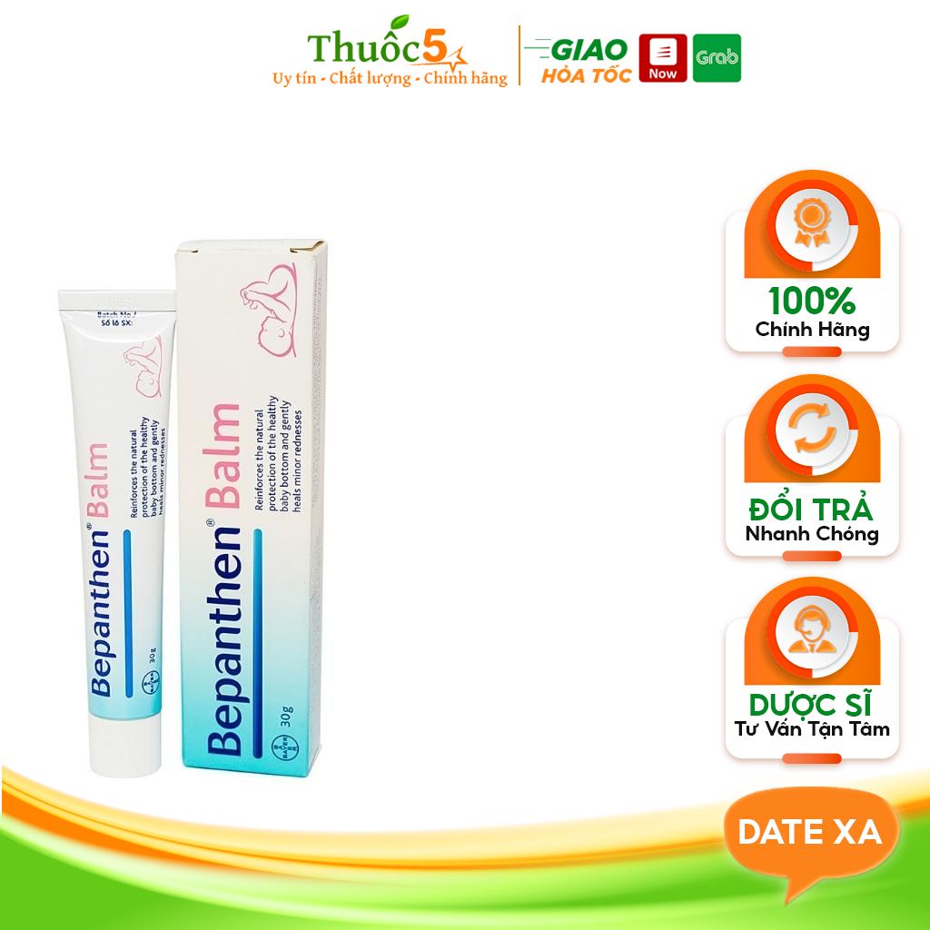 BEPANTHEN BALM 30G bảo vệ da cho mẹ, bé tuýp 30g