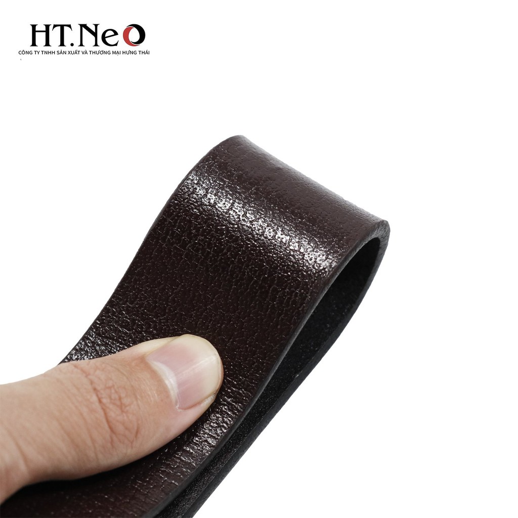 Dây lưng nam HT.NEO da trâu nguyên miếng, mặt khóa cực sang trọng, chống xước, chống hoen gỉ DL-01