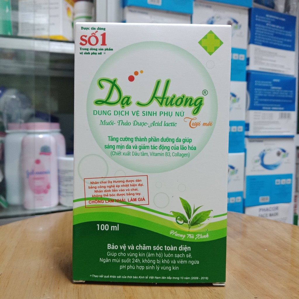 DUNG DỊCH VỆ SINH DẠ HƯƠNG TRÀ XANH