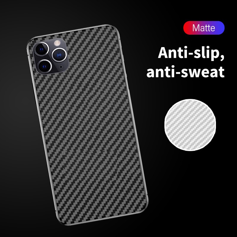 Miếng dán mặt lưng cacbon cho iPhone 15 14 13 12 11 Pro Max 13 Mini X XS XR 6 6S 7 8 Plus