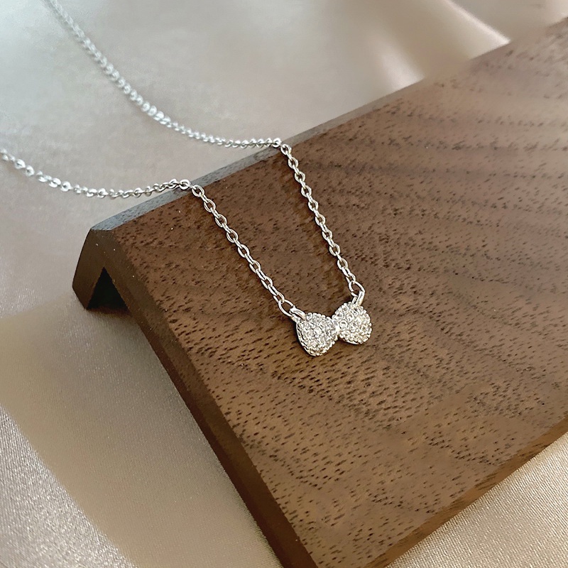 Vòng cổ bạc pha lê phong cách Hàn Quốc thời trang cho nữ