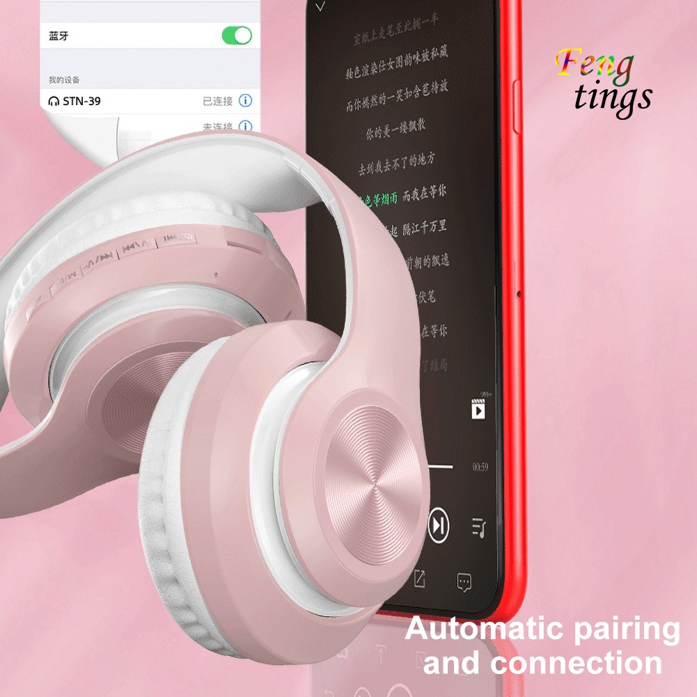 Tai Nghe Bluetooth Không Dây Hifi P68 5.0 Có Thể Gấp Gọn