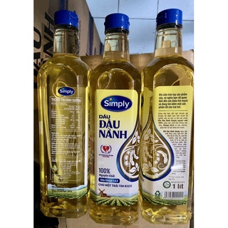 Dầu đậu nành nguyên chất Simply chai 1 lít