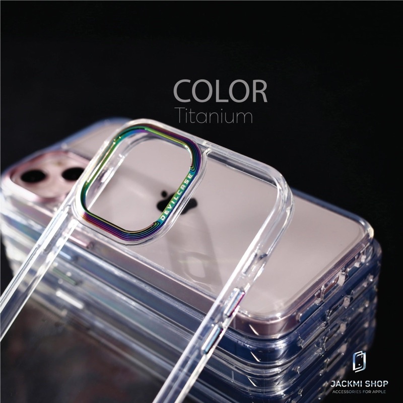 Ốp Devilcase phiên bản tiêu chuẩn trong suốt chống sốc bảo vệ camera cho ip 13 13 pro 13 pro max 12 12 pro 12 pro max