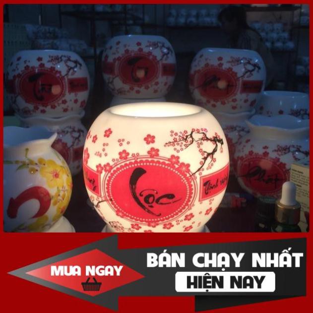 [SP BÁN CHẠY] Mẫu đèn xông tinh dầu tết size to cao 15cm + tặng kèm bóng