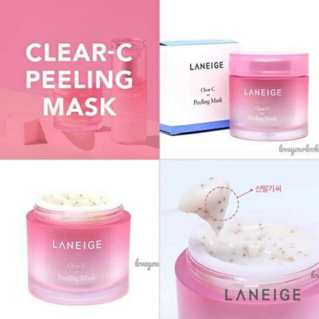 Clear c peeling mask laneige