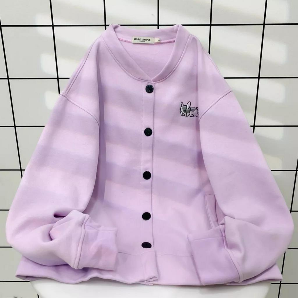 Áo Khoác Nỉ Bông Cardigan PUPPY LAZY 07.07 Unisex