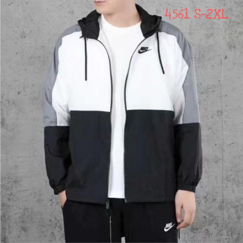 Nike Áo Khoác Gió Chống Thấm Nước Chất Lượng Cao 4561 Tỉ Lệ 1: 1