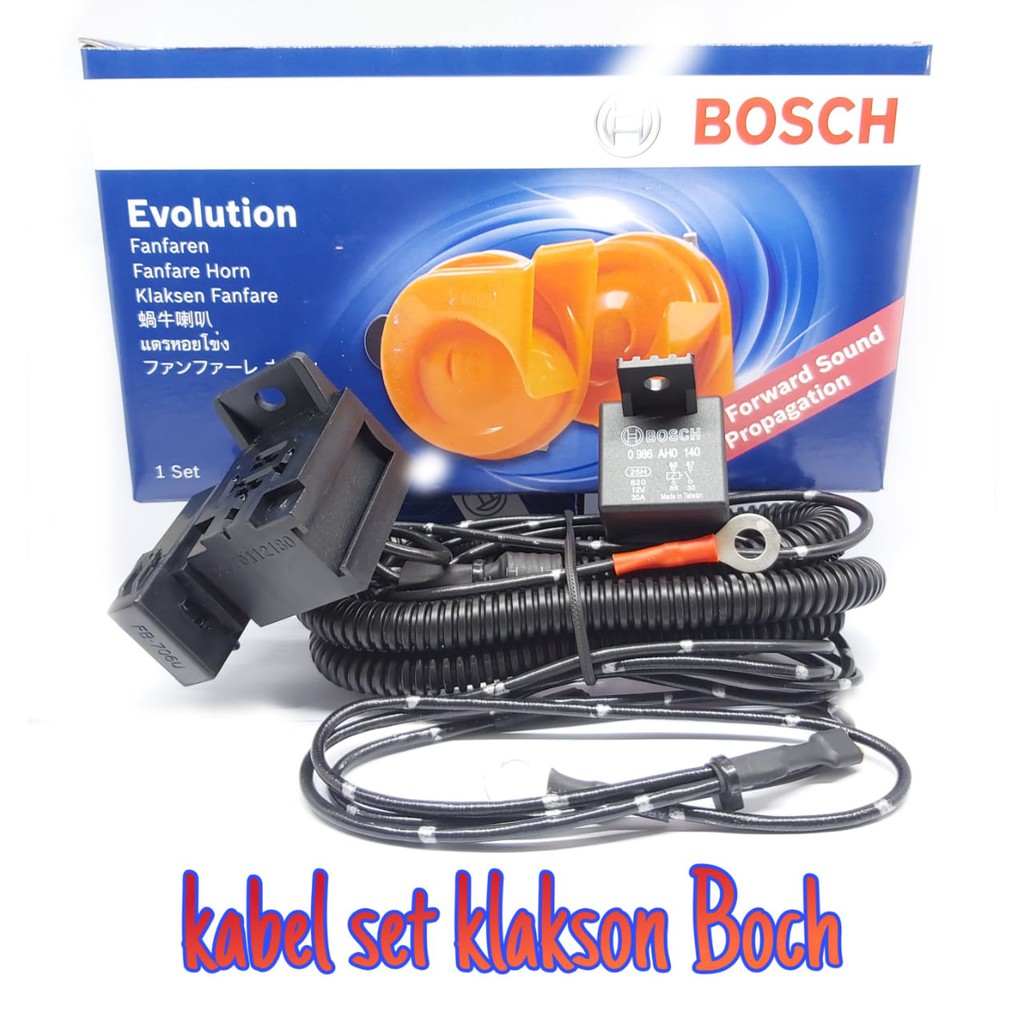 Bộ Còi 100% Chính Hãng Bosch + Dây Cáp Bosch Tall Dễ Lắp Đặt Cho Xe Mô Tô / Xe Hơi