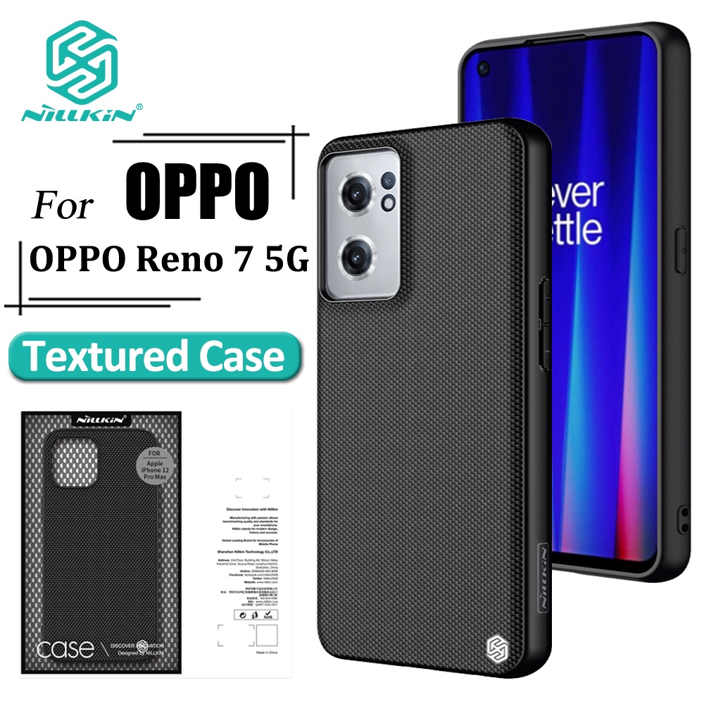 Ốp điện thoại NILLKIN sợi nylon nhẹ nhám chống trượt chống sốc sang trọng cho Oppo Reno 7 5G