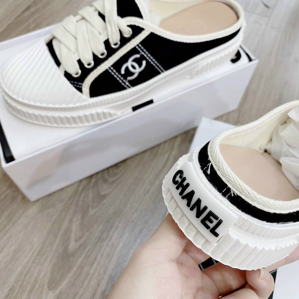 Sục nữ Chanel  HOT 2021 Đen phối trắng đế thơm cựa đẹp | BigBuy360 - bigbuy360.vn