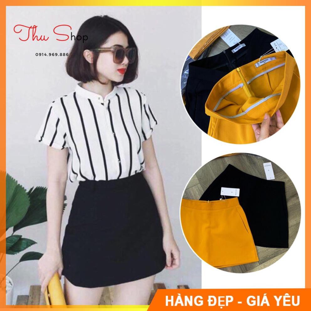 Chân váy chữ A kiểu dáng công sở đi chơi đều đẹp, có quần lót trong (ảnh + video thật)