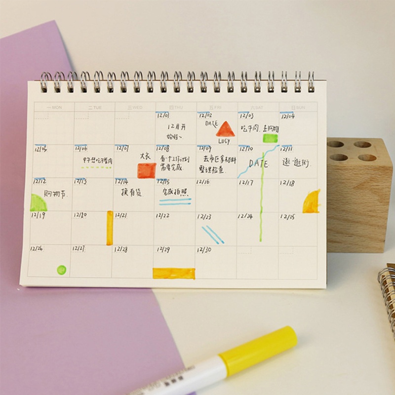 Sổ tay ghi chép kế hoạch tuần/ lịch trình hàng ngày tiện dụng