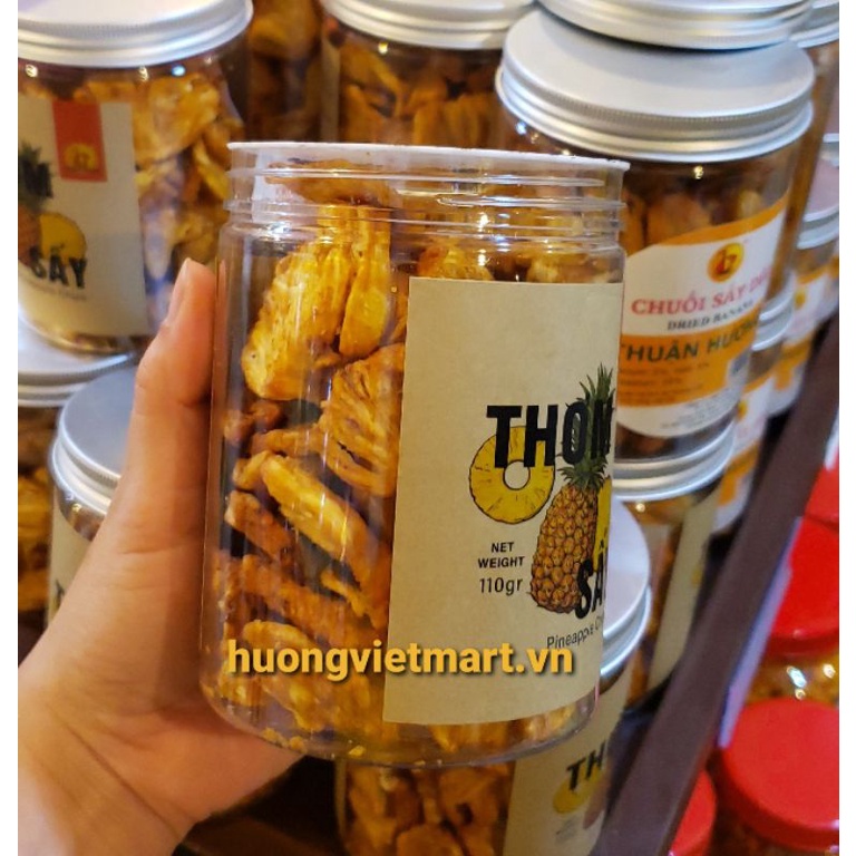 Thơm sấy không đường 110gr chua ngọt tự nhiên đồ ăn vặt giảm cân tốt cho hệ tiêu hóa | BigBuy360 - bigbuy360.vn