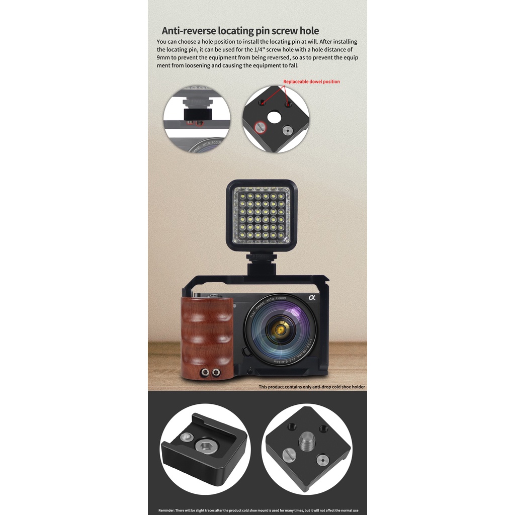 Đế Chuyển Đổi XT-XINTE Với Ốc Vít 1 / 4 "Cho Đèn Flash / Đèn Flash / Micro / Máy Ảnh DSLR