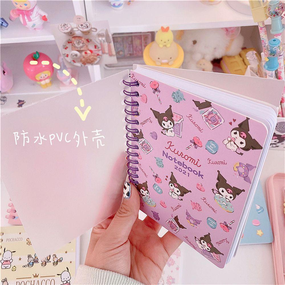 Sổ Tay Khổ A6 Họa Tiết Hoạt Hình Mymelody Kuromi Dễ Thương Bắt Mắt